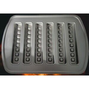 Pampered Chef Waffle Stick  Non-Stick Baking Pan Carbon Steel 16 X 11 Blue